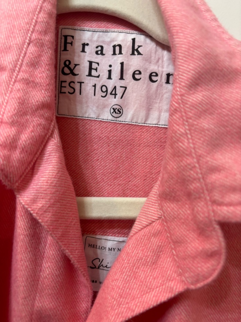 Frank & Eileen Coral-Pink Button Front Shirt